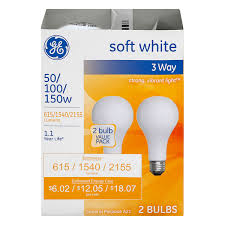 Save On Ge 3 Way Light Bulb Soft White 50 100 150 Watt Value Pack Order Online Delivery Stop Shop
