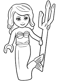 There's something for everyone from beginners to the advanced. Lego Princess Ariel Coloring Page Free Printable Coloring Pages For Kids