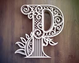 Download Layered Letter P Dxf Alphabet Letter P Wall Art Multilayer Etsy Lettering Alphabet Etsy Wall Art Lettering