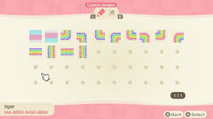 Pastel Rainbow Path Designed By Tiger Of Laluna Acnh Custom Designs In 2020 Animal Crossing New Animal Crossing Animal Crossing Qr
