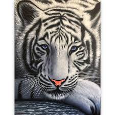 Shop modern mirrors, art, frames, shelves & ledges at west elm®. Beautiful White Tiger Painting Artwork For Sale Online