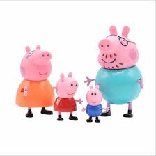 When she sleeps, she wears a pink dress. Original Peppa Pig Action Toy Figures 2pcs Set Family Dad Mom Pig Anime Toys Tv Movie Character Toys Toys Hobbies