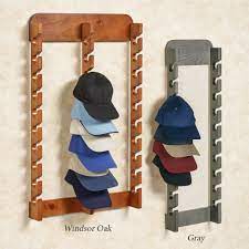 Wood Cap Display Wall Rack Holds Up To 30 Hats Cap Display Wall Hats Wall Hat Racks