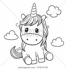 Explore 623989 free printable coloring pages for your you can use our amazing online tool to color and edit the following devil coloring pages. Cute Cartoon Unicorn Vector Photo Free Trial Bigstock