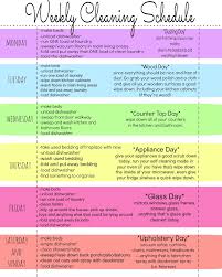 My Quirky Weekly Cleaning Chart Free Printable Free