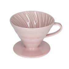 The v60 'in a nutshell'. Hario V60 02 Ceramic Coffee Dripper Pink Coffeedesk