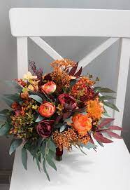 ✓ free for commercial use ✓ high quality images. Burnt Orange Burgundy Bouquet Bridal Silk Flower Bouquet Etsy