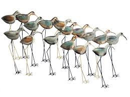 Birds on a branch wall art. Wader Birds Wall Hanging Wading Birds Metal Wall Art Libra