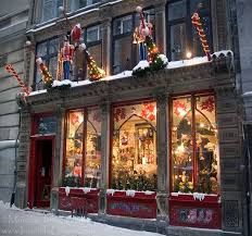 Christmas Store Front In Old Montreal Christmas In The City