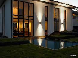 Wall Luminaire With Dual Up Down Lighting Designed To Provide Up And Down Lighting Effec House Lighting Outdoor Exterior House Lights Modern Exterior Lighting