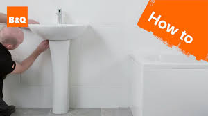 how to install a pedestal basin youtube