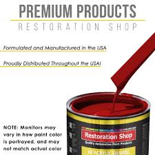 Restoration Shop Torch Red Acrylic Enamel Auto Paint Complete Gallon Paint Kit Single Stage High Gloss Walmart Com Walmart Com