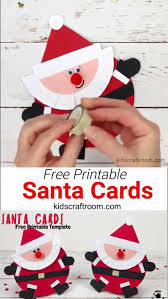 Santa Christmas Cards Christmas Card Crafts Christmas Cards Kids Santa Christmas Cards