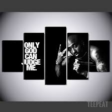 Limited Edition Tupac Only God Can Judge Me Customized Canvas Art Canvas Wall Hanging Canvas Wall Art