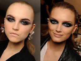 Runway Beauty: Midnight Eyes at Versace Fall 2009
