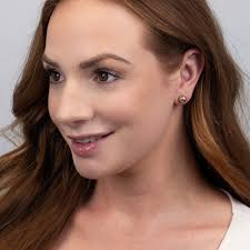 14k Gold Stud Earrings For Women Yellow Gold Plate Ball Stud Earrings 3mm