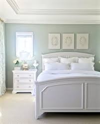 Incorporating a large bed and chair to the room offers a lot of options to sit, lay down and just relax. My Wall Color Is Restoration Hardware Silver Sage The Molding Baseboards And Window Casings Are White Bedroom Set Guest Bedroom Design Bedroom Furniture Sets