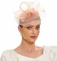 Fascinator Hat for Women Hat Mesh Floral Feather Hair Clip This Elegant Tea  Party Hats is Perfect for Weddings, Pink, Medium : Amazon.in: Jewellery