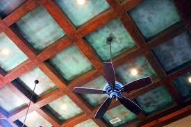 Metal Effects Verdigris Finish On Coffered Ceiling Modern Masters Project By Mario Stanley Of Artesanos Coffered Ceiling Modern Masters Interior Design Paint