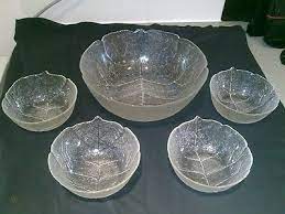 ✅ browse our daily deals for even more savings! Arcoroc France Aspen Leaf 9 Glass Round Bowl Kitchen Dining Bar Dinnerware Serveware