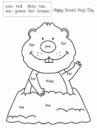 Groundhog Coloring Page Preschool Unique Coloring Free Printable Groundhog Day Activ In 2020 Kindergarten Groundhog Day Kindergarten Groundhog Groundhog Day Activities