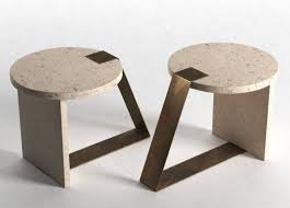 Stone Marble Side Table 3d Model In 2020 Marble Side Tables Side Table Table