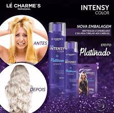 Desenvolvida com óleos vegetais poderosos. Promocao Le Charmes Matizador Juju Intensy Color Platinum 300ml