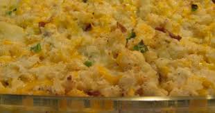 Emeril S Twice Baked Potato Casserole A Big Time Kid Favorite Recipe Twice Baked Potatoes Casserole Baked Potato Casserole Potatoe Casserole Recipes