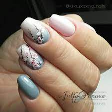 Pinterest Photo Coffin Nails Nailscoffin Coffinnails Cherry Blossom Nails Art Cherry Blossom Nails Trendy Nails