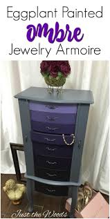 eggplant painted ombre jewelry armoire painted jewelry armoire painted armoire jewelry armoire