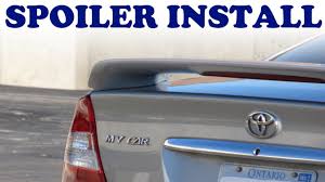 Related:2007 toyota camry rear spoiler spoiler toyota corolla 2007 2007 toyota camry body kit. How To Install A Car Spoiler Youtube