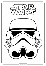 Clone trooper star wars coloring pages. Star Wars Clone Trooper Mask Coloring Pages