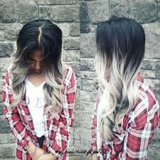 I'm going to fix my fumbled hair, thanks! Ash Blonde And Silver Ombre Hairstyle Diy Ombre For Asian Hair Using Olaplex Dove Grey Blonde Dye G Black And Blonde Ombre Blonde Dye Black To Silver Ombre