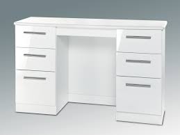 Furthermore, if you're trying to revamp the entire space, why not team your new dressing table with our matching white bedside tables and white wardrobes? Welcome Knightsbridge White High Gloss Double Pedestal Dressing Table Assembled