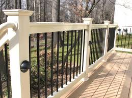 Black Aluminum Deck Railing Baluster Hnh Deck And Porch Blog Decks And Porches Porch Railing Diy Porch