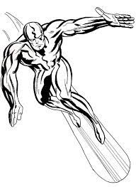 Silver surfer coloring pages color easy for drawing. Coloring Pages Coloring Pages Silver Surfer Printable For Kids Adults Free