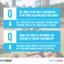 Jul 26, 2021 · lollapalooza gets underway thursday and runs through sunday. Chipublichealth On Twitter Attending Lollapalooza You Ll Need Your Proof Of Vaccination Or A Negative Covid Test 72 Hours Before Entering The Festival Know The Rules Before You Go By Visiting Https T Co Tl0dsih39l Protectchicago