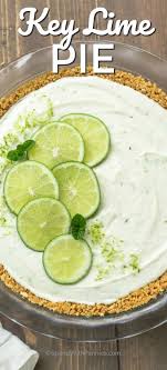 This Easy Key Lime Pie Recipe Is Made From Only 5 Ingredients And Is A No Bake Dessert The Graham Cracker Key Lime Pie Easy Keylime Pie Recipe Lime Pie Recipe