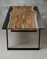 Custom Epoxy Table Made Of Walnut Wood Modern Live Edge Etsy In 2020 Epoxy Wood Table Resin Table Live Edge Table
