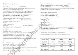 Song Lyrics Don T Lie Black Eyed Peas Esl Worksheet By Verybouncyperson