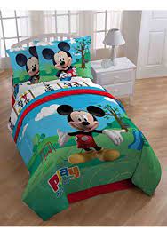 Welcome to my clubhouse im mickey mouse and meet my friends: Robot Check Kids Bedding Sets Disney Princess Toddler Bed Comforter Sets