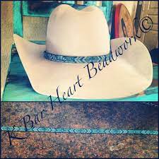 Beaded Hat Band K Bar Heart Beadwork Find Me On Facebook Cowboy Hats Beaded Hat Bands Men S Hats