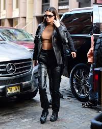 Kendall Jenner Black Leather Boots Street Style Autumn Winter 2020 On Sassy Daily Kendall Jenner Outfits Jacket Outfit Women Leather Pants Outfit