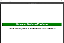 How To Open A Pdf Files In Web Browser Using Php Geeksforgeeks All the example are explained very easily and step by step.
