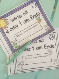 D Oder T Am Wortende Fresch Verlangern Schulschliessung Homeschooling Unterrichtsmaterial Im Fach Deutsch In 2020 Buchstabenerkennung Unterrichtsmaterial Deutsch Unterricht