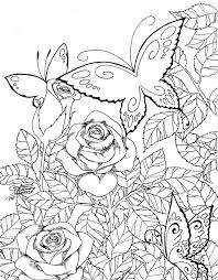 Butterfly Garden By Lucymerychan On Deviantart Garden Coloring Pages Animal Coloring Pages Mermaid Coloring Pages