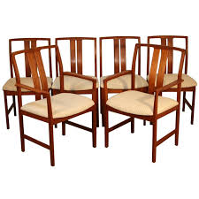 Set Of 6 Teak Danish Modern Slat Back Dining Room Chairs Danish Modern Dining Room Dining Room Chairs Danish Modern Dining Chair