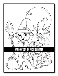 In this video, i color a picture out of the halloween coloring book by jade summer using the arteza markers. Halloween Coloring Book Jade Summer