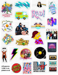 Aesthetic Baddie Printable Cute Stickers Black And White 80 S Sticker Pack 2 Aesthetic Stickers Iphone Case Stickers Cool Stickers