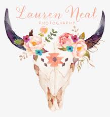 Floral skull beauty with pink and purple flowers blooming from head. Skull Logo Cow Skull With Flowers Tattoo Transparent Png 1060x1035 Free Download On Nicepng
